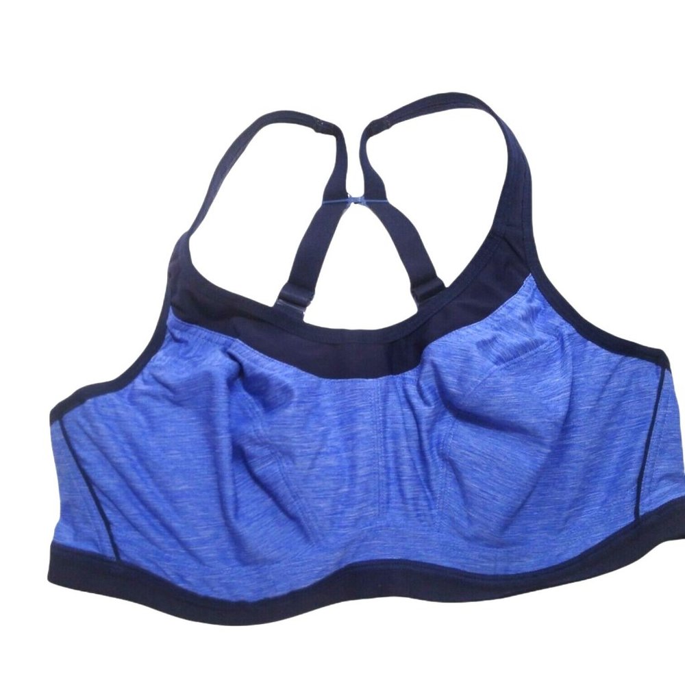 Bravissimo Women's Underwire Support Sports Bra Blue Size 34E